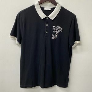 Versace Collection Half Face Embroidered Logo Shirt